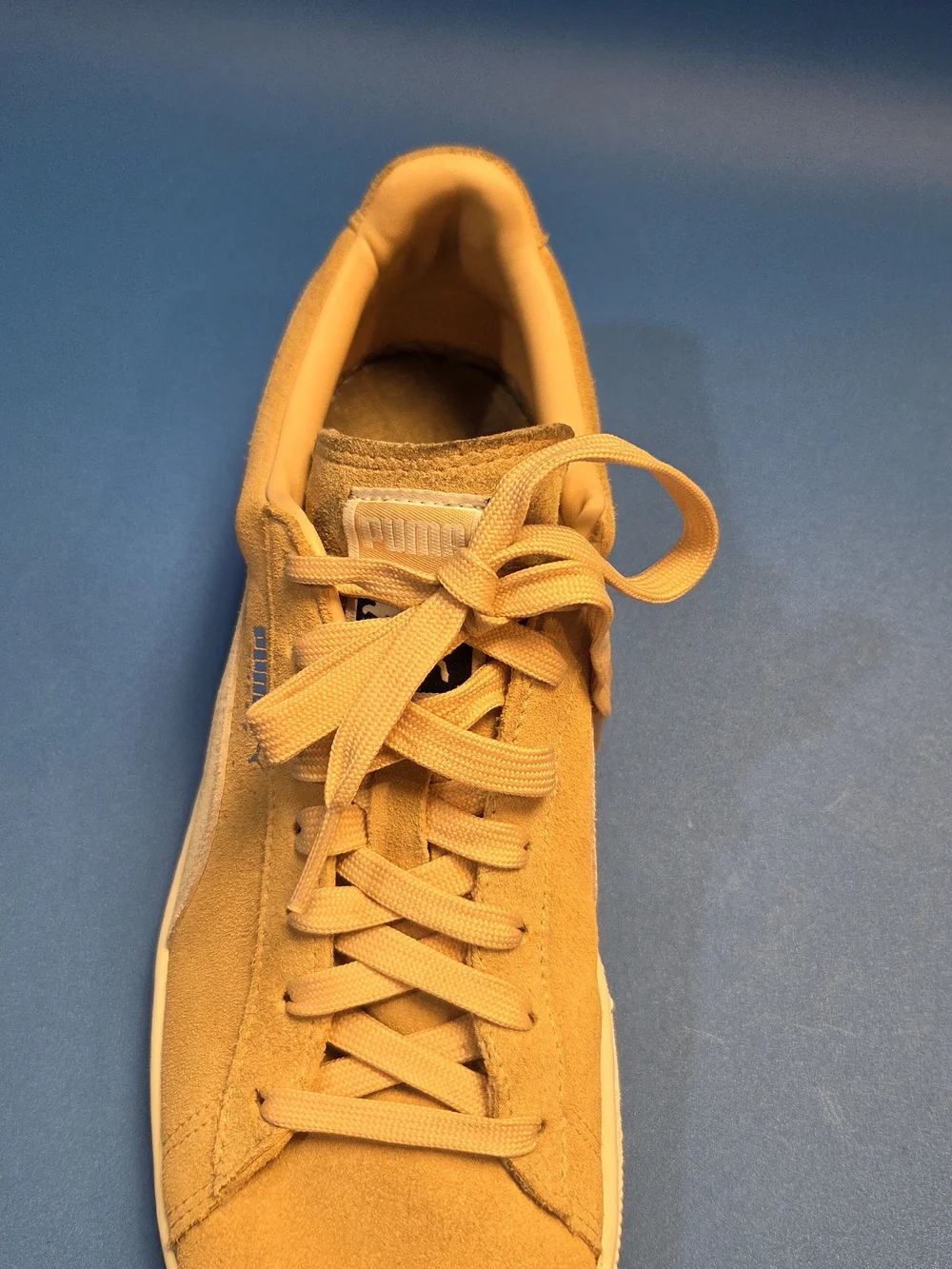 PUMA Men's Suede Classic Sneaker in Mustard Yellow